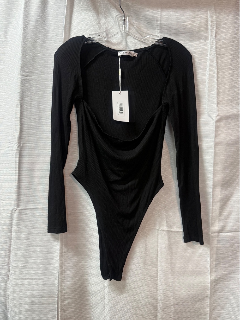 Beginning Boutique Black Long Sleeve Bodysuit Size US 6 / AU 10